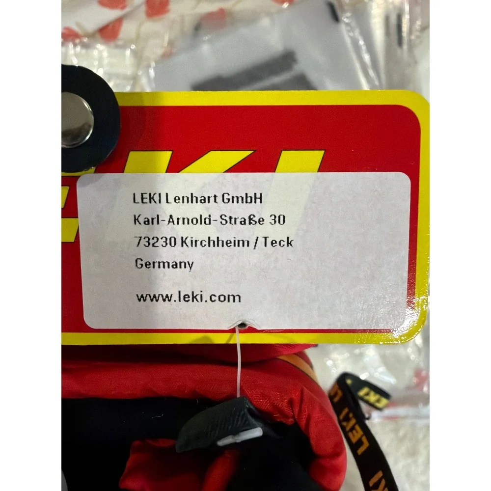 Leki Little Pilot Mittens Kids Red‎ Waterproof Soft-Tex Ski Snowboard Size 1.0